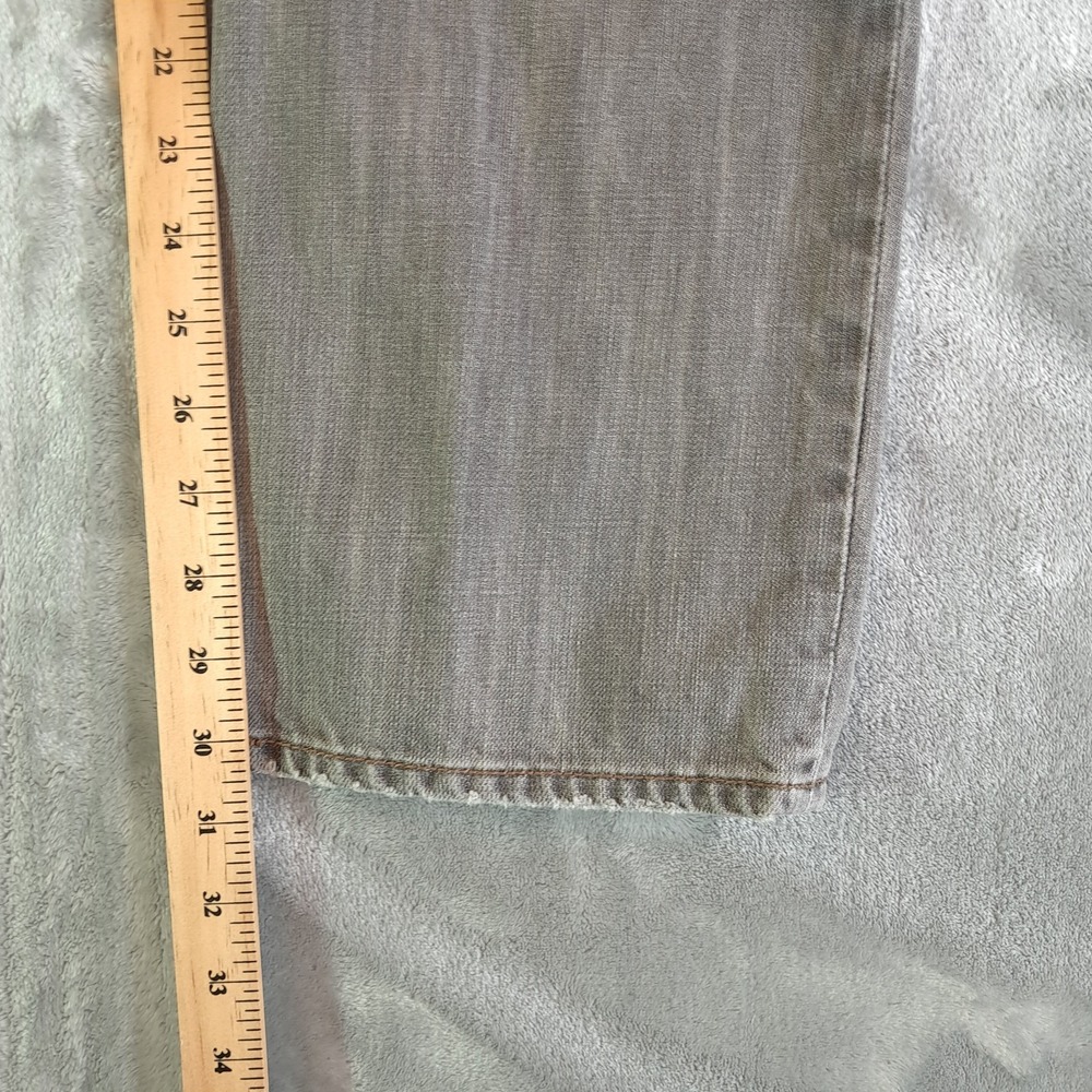 Levis 514 Slim Straight Jeans Mens Size 30x30 Grey Wash Denim Stretch - Picture 8 of 9
